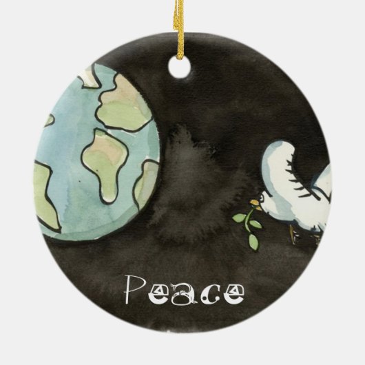 Peace on Earth Ornament (Achterkant)