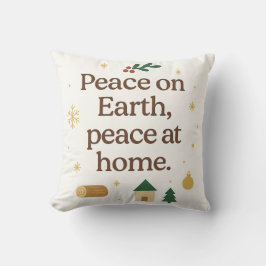 Peace on Earth, Peace at Home – Cozy Christmas  Kussen