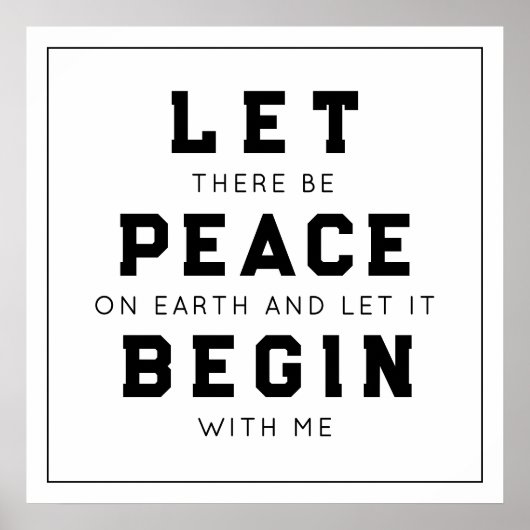 Peace on Earth Poster (Voorkant)