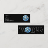 Peace on Earth Profile Card Mini Visitekaartje (Voorkant / Achterkant)