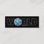 Peace on Earth Profile Card Mini Visitekaartje (Achterkant)