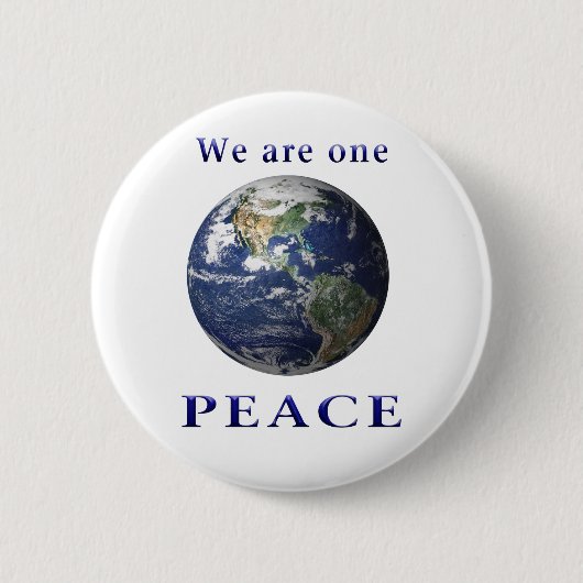 Peace on Earth Ronde Button 5,7 Cm (Voorkant)