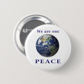 Peace on Earth Ronde Button 5,7 Cm (Voorkant /achterkant)
