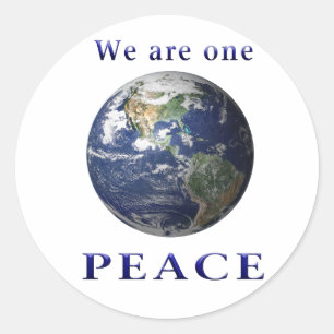Peace on Earth Ronde Sticker