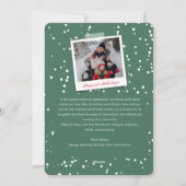 Peace on Earth Script Typografie Minimalistische f Feestdagenkaart (Achterkant)