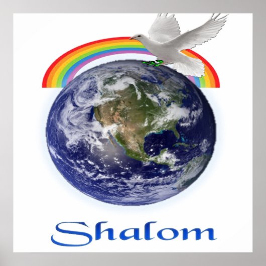 Peace on Earth Shalom Poster (Voorkant)