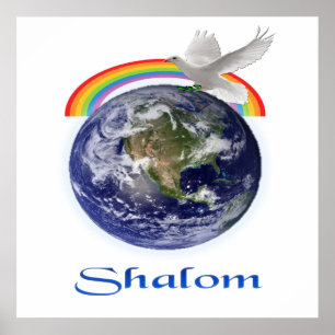 Peace on Earth Shalom-producten Poster