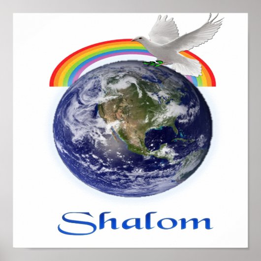 Peace on Earth Shalom-producten Poster (Voorkant)
