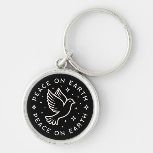 Peace on Earth Sleutelhanger (Voorkant)