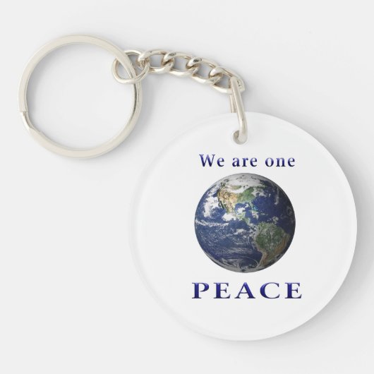 Peace on Earth Sleutelhanger (Voorkant)