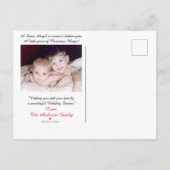 Peace on Earth Snow Angel Holiday Post Kaart (Achterkant)