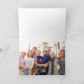 Peace on Earth Snow Covered Village Photo Feestdagen Kaart (Binnen)