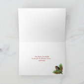 Peace On Earth Snow Wereldbol met sneeuwpop Feestdagen Kaart (Binnen)