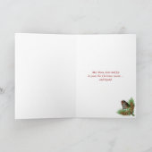 Peace On Earth Snow Wereldbol met sneeuwpop Feestdagen Kaart (Binnen)