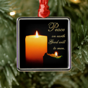 Peace on Earth Square Ornament