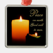 Peace on Earth Square Ornament (Voorkant)
