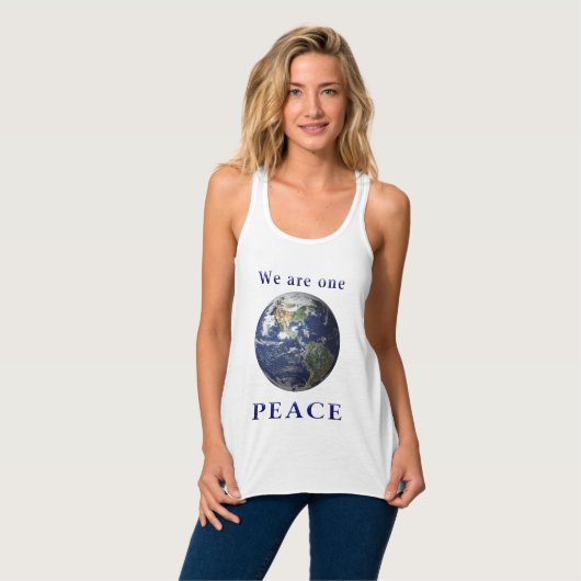 Peace on Earth Tanktop (Volledige Voorkant)