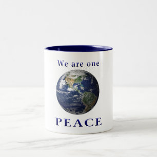 Peace on Earth Tweekleurige Koffiemok