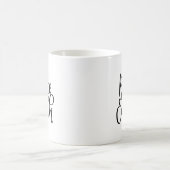 Peace on Earth Typografie Kerstmis Koffiemok (Center)