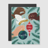 Peace on Earth Wenskaart voor kerst (Voorkant / Achterkant)