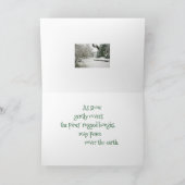 Peace on Earth Wenskaart voor kerst Feestdagen Kaart (Binnen)