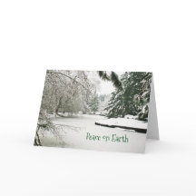 Peace on Earth Wenskaart voor kerst