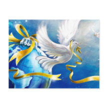 Peace on Earth White Doves Waterverf