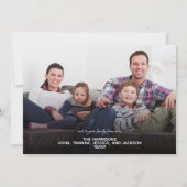 Peace on Earth Winter Snow Scene: Kerstmis Feestdagenkaart (Achterkant)