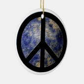 Peace on Earth World Wereldbol kerstversiering Keramisch Ornament (Rechts)
