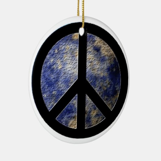 Peace on Earth World Wereldbol kerstversiering Keramisch Ornament (Rechts)