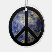 Peace on Earth World Wereldbol kerstversiering Keramisch Ornament (Links)
