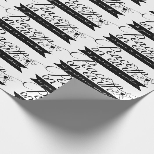 Peace on Earth Wrapping Paper Cadeaupapier (Hoek)