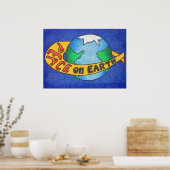 PEACE op aarde Poster (Keuken)