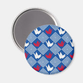 Peace Orizuru Pattern Magneet (Voorkant / Achterkant)