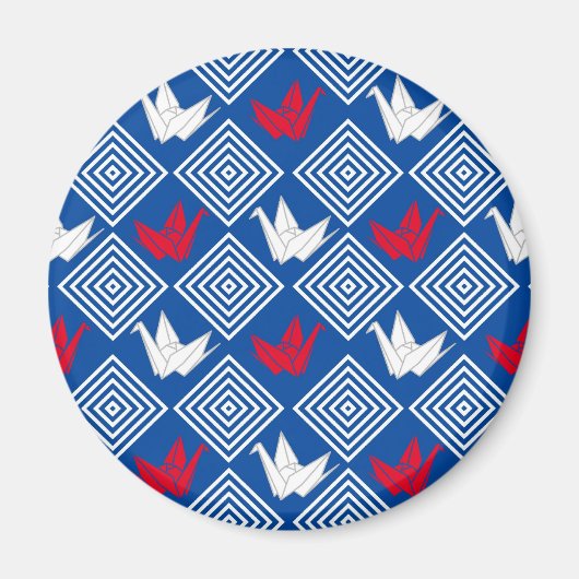 Peace Orizuru Pattern Magneet (Voorkant)