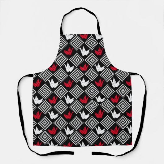 Peace Orizuru Pattern Schort (Voorkant)