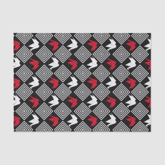 Peace Orizuru Pattern Tissuepapier (Voorkant)