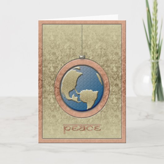 Peace Ornament Christmas Kaart (Voorkant)