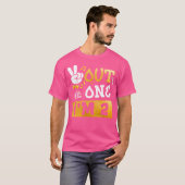 Peace Out 1 I'M 2 Years Old 2Nd Birthday Hip Hop B T-shirt (Voorkant volledig)