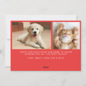 Peace Out 2020 Colorful Pastels-kerstfoto's Feestdagenkaart (Achterkant)