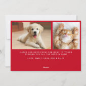 Peace Out 2020 Foto's Kerstmis Nieuwjaar Feestdagenkaart (Achterkant)