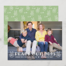 Peace Out 2023 Groen Gelukkig Nieuwjaar Grappige F