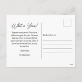 Peace Out 2023 Wat een jaar 3 fotocollage - BW Feestdagenkaart (Achterkant)