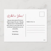 Peace Out 2023 Wat een jaar 3 fotocollage - Rood Feestdagenkaart (Achterkant)