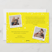 Peace Out 2024 Bold Brush Typografie Moderne foto Feestdagenkaart (Achterkant)