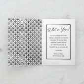 Peace Out 2025 Wat een jaar 3 fotocollage - BW Feestdagen Kaart (Binnen)