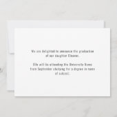 Peace Out 2 Photo Script 2022 Black Afstuderen en Aankondiging (Achterkant)