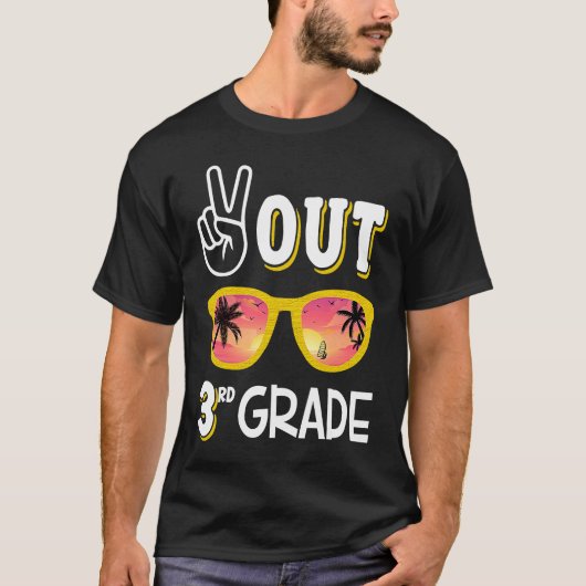 Peace Out 2nd Grade  For 2nd Grade Graduation T-shirt (Voorkant)