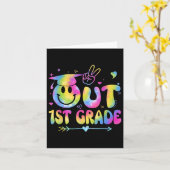 Peace Out 3e klas CL van 2025 Afscheid Afstuderen Kaart (Gele Bloem)