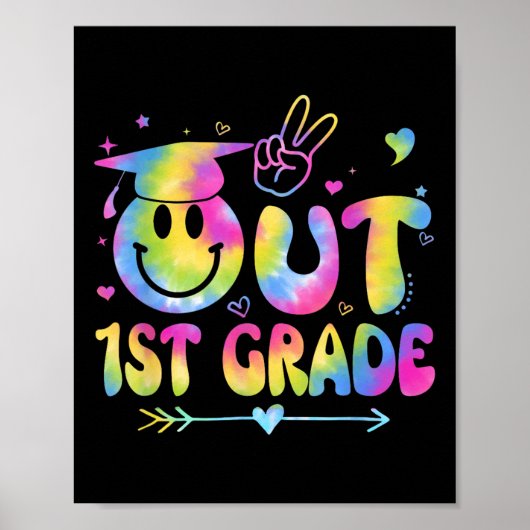 Peace Out 3e klas CL van 2025 Afscheid Afstuderen Poster (Voorkant)